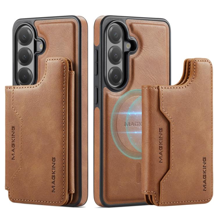 For Samsung Galaxy S26 5G MAGKING K3 Series MagSafe RFID Card Bag Detachable Phone Case