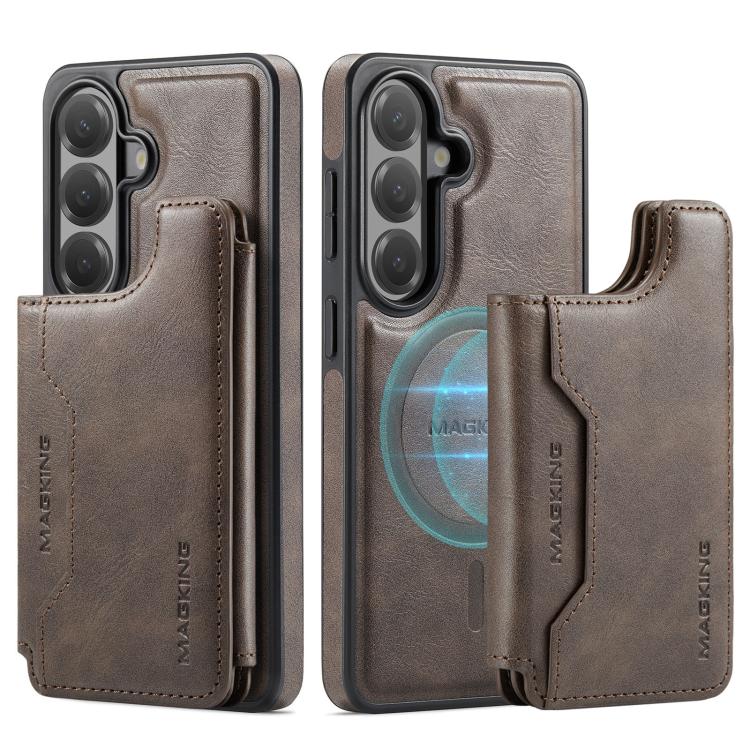 For Samsung Galaxy S26 5G MAGKING K3 Series MagSafe RFID Card Bag Detachable Phone Case