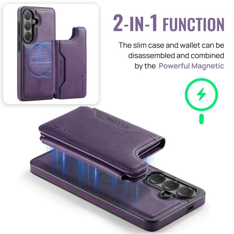 For Samsung Galaxy S26 5G MAGKING K3 Series MagSafe RFID Card Bag Detachable Phone Case
