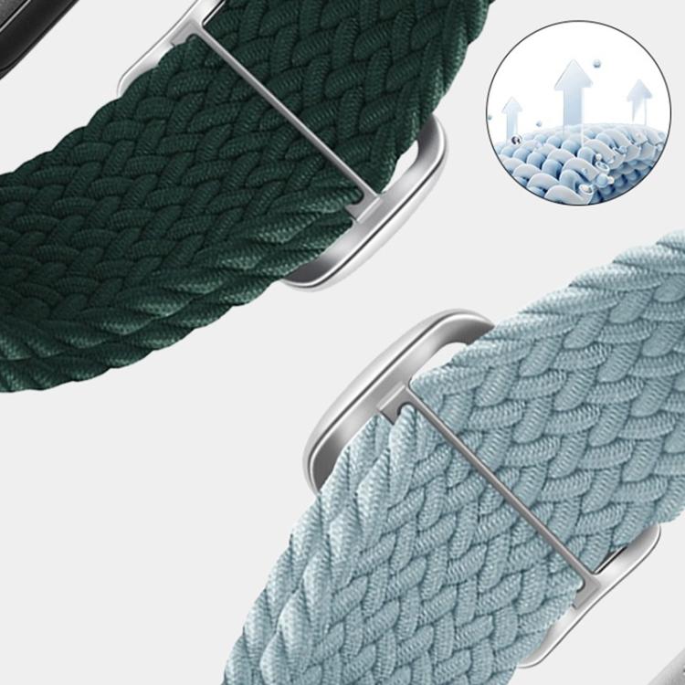 For Apple Watch 44mm / 45mm Ladder Buckle Loop Nylon Watch Band with TPU Case