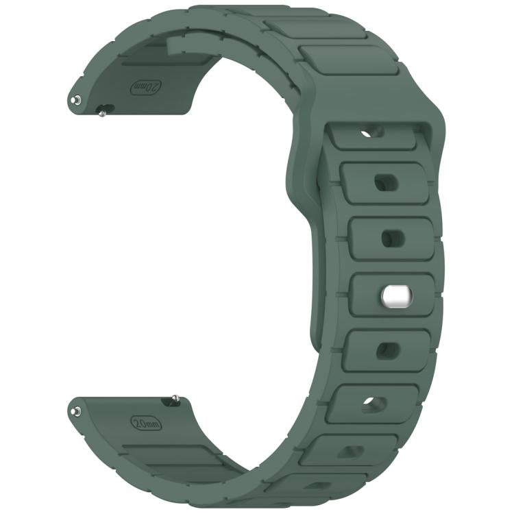 18mm I-Shaped Solid Color Silicone Watch Band