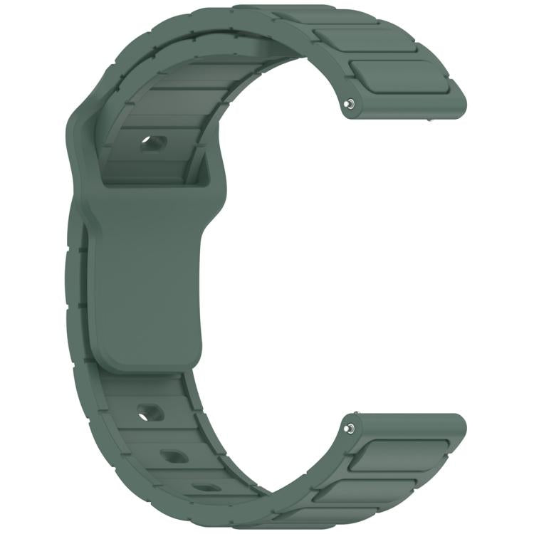 18mm I-Shaped Solid Color Silicone Watch Band