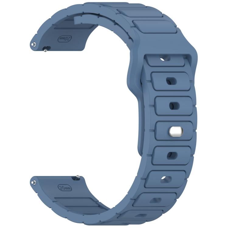 18mm I-Shaped Solid Color Silicone Watch Band