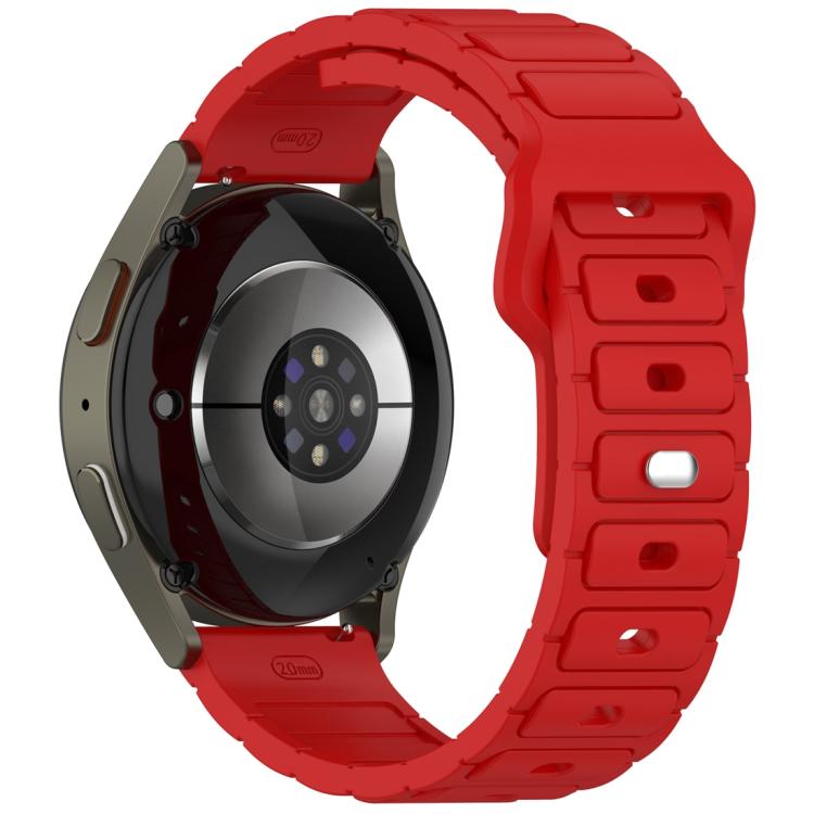 18mm I-Shaped Solid Color Silicone Watch Band