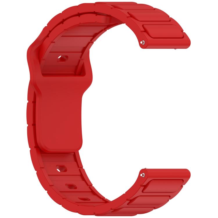18mm I-Shaped Solid Color Silicone Watch Band