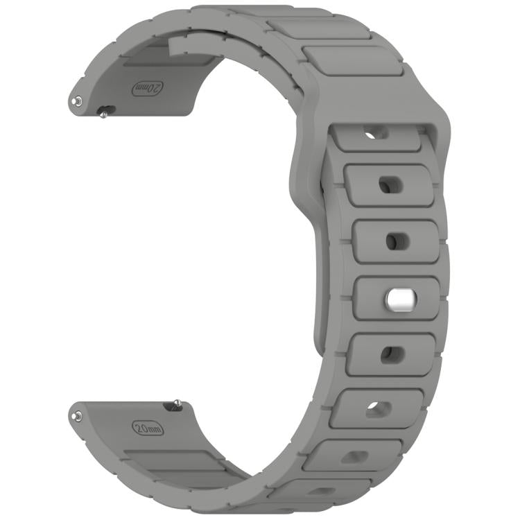 18mm I-Shaped Solid Color Silicone Watch Band