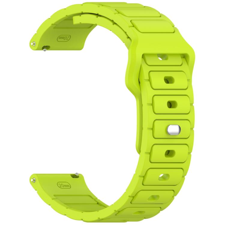 18mm I-Shaped Solid Color Silicone Watch Band