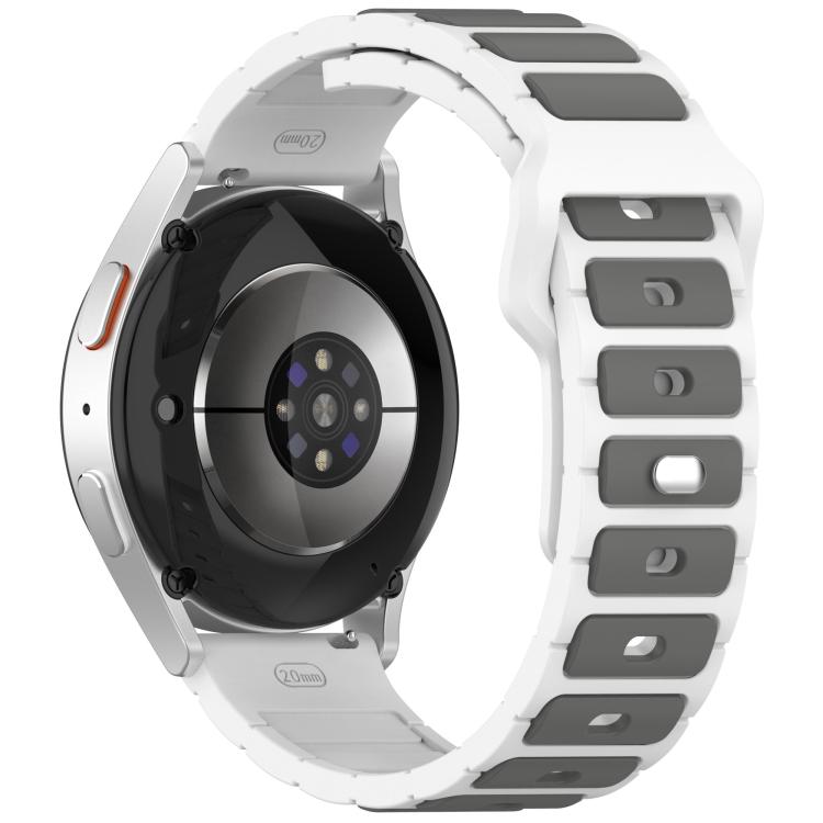 18mm I-Shaped Dual Color Silicone Watch Band