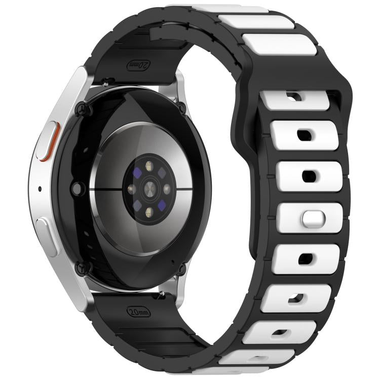 18mm I-Shaped Dual Color Silicone Watch Band