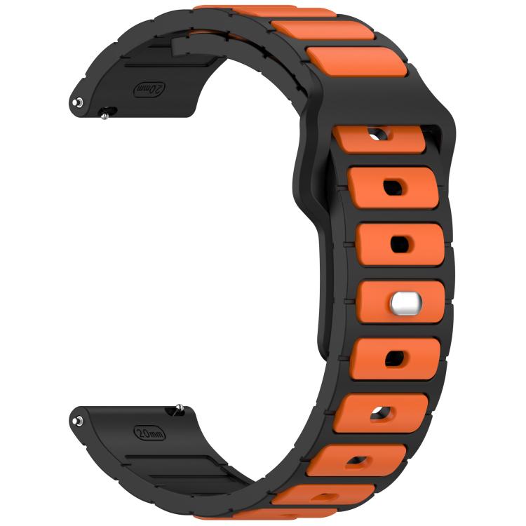 18mm I-Shaped Dual Color Silicone Watch Band