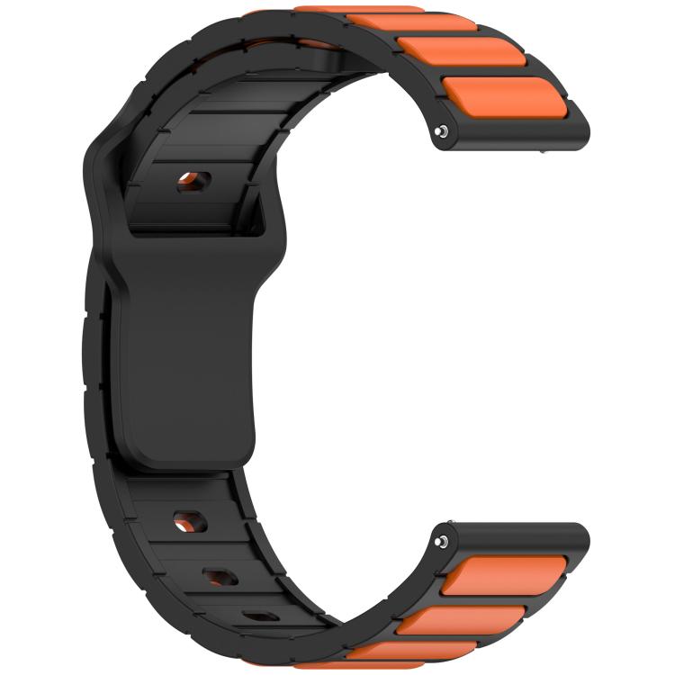 18mm I-Shaped Dual Color Silicone Watch Band