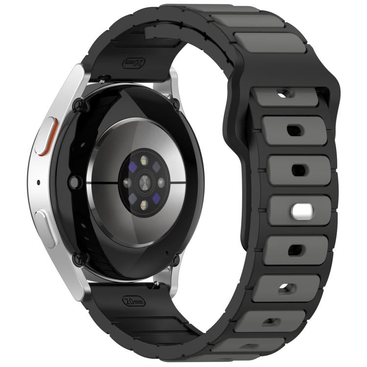 18mm I-Shaped Dual Color Silicone Watch Band