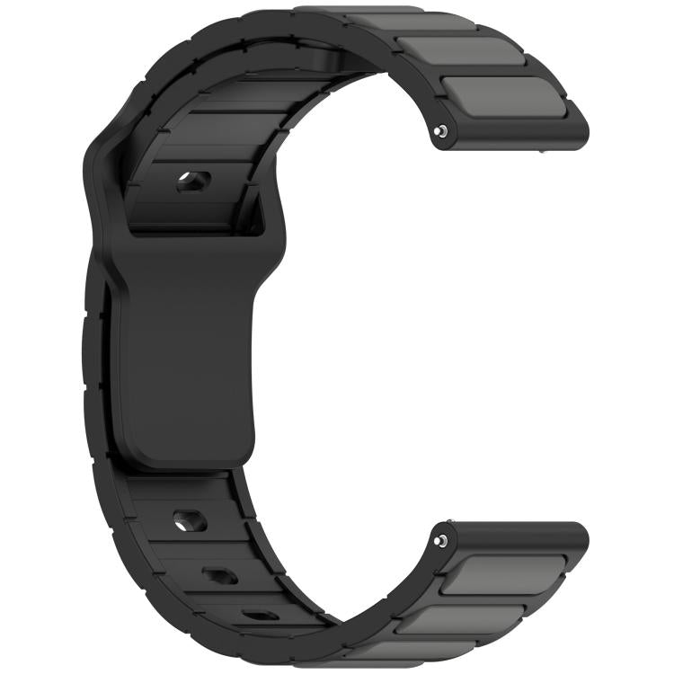 18mm I-Shaped Dual Color Silicone Watch Band