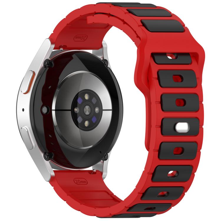 18mm I-Shaped Dual Color Silicone Watch Band