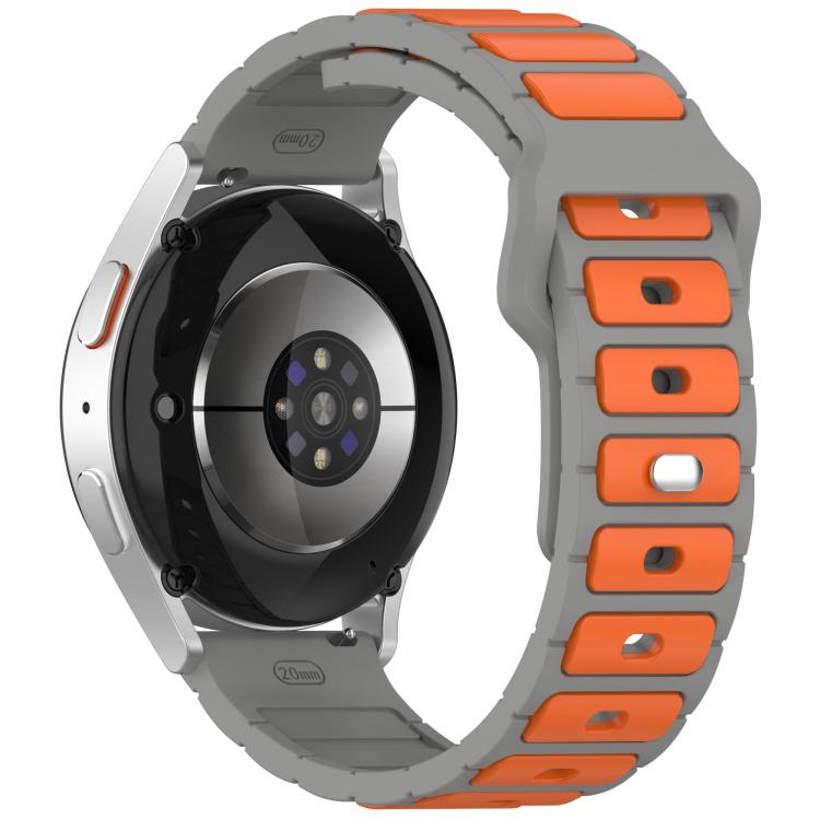 18mm I-Shaped Dual Color Silicone Watch Band