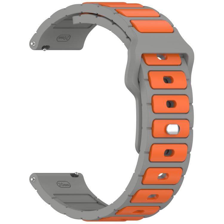 18mm I-Shaped Dual Color Silicone Watch Band
