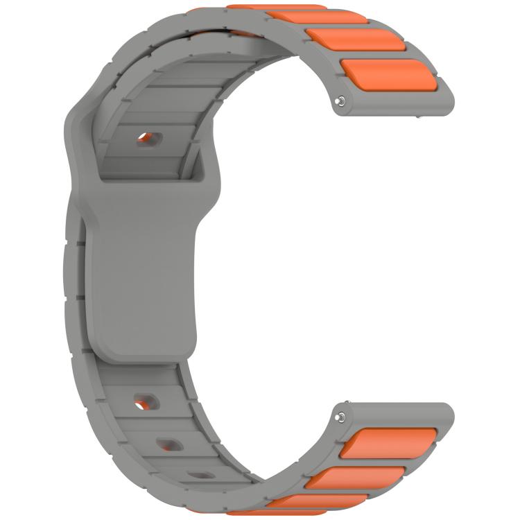 18mm I-Shaped Dual Color Silicone Watch Band
