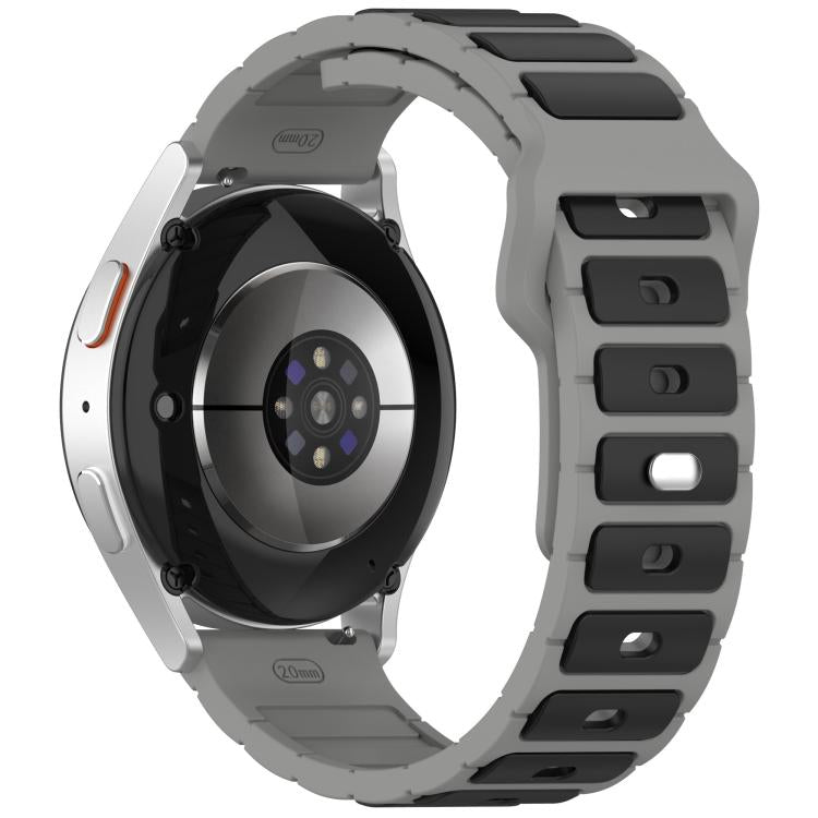 18mm I-Shaped Dual Color Silicone Watch Band