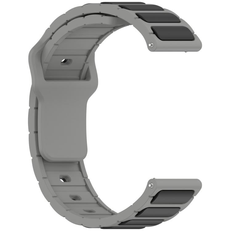 18mm I-Shaped Dual Color Silicone Watch Band