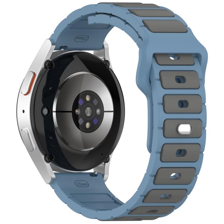 18mm I-Shaped Dual Color Silicone Watch Band
