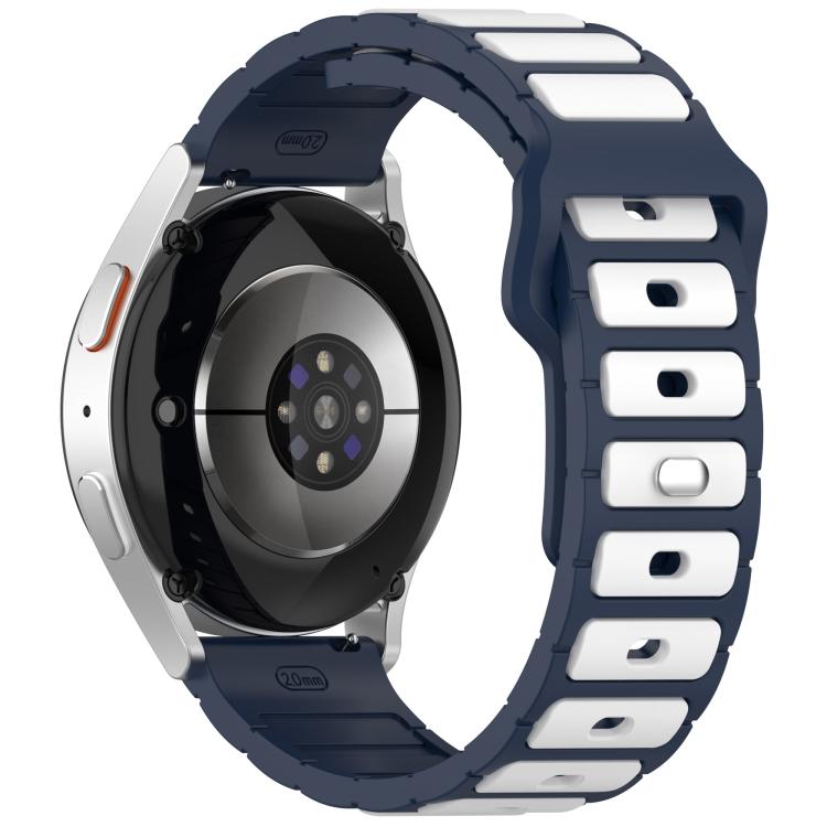 18mm I-Shaped Dual Color Silicone Watch Band