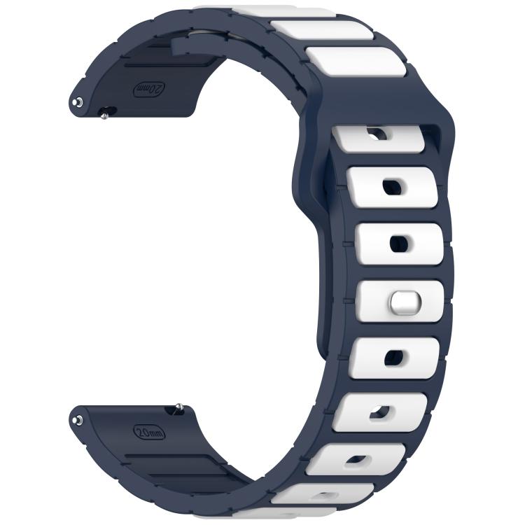18mm I-Shaped Dual Color Silicone Watch Band