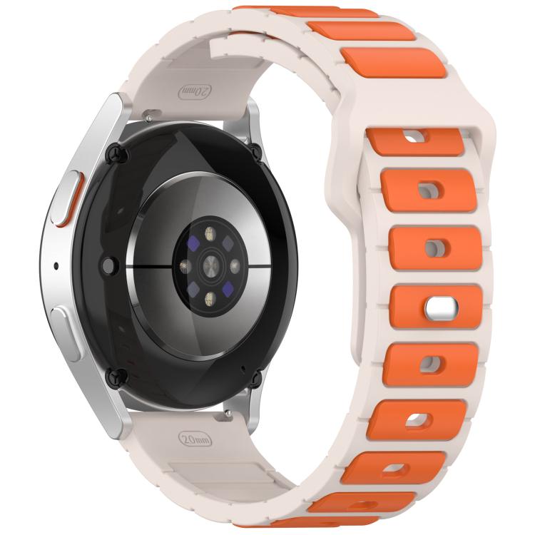18mm I-Shaped Dual Color Silicone Watch Band