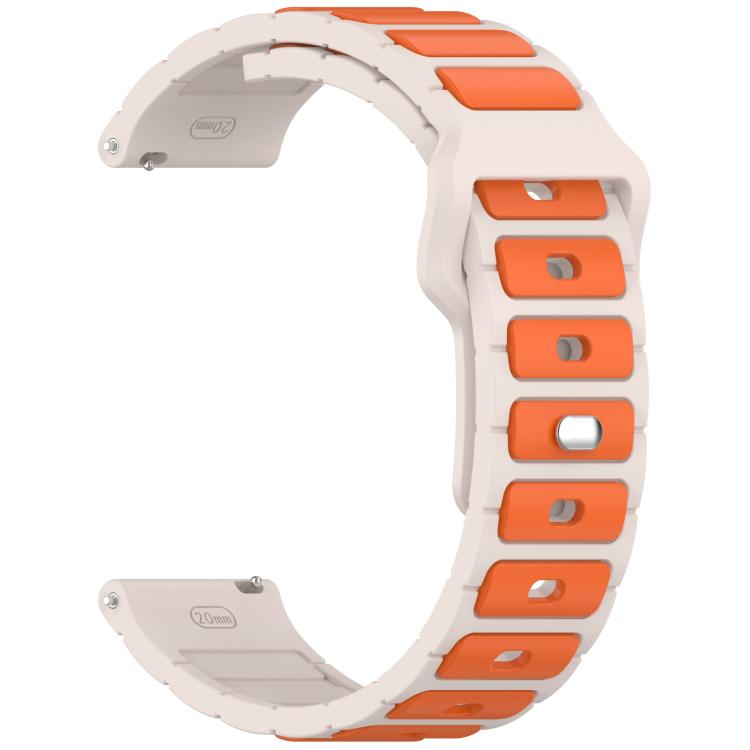 18mm I-Shaped Dual Color Silicone Watch Band