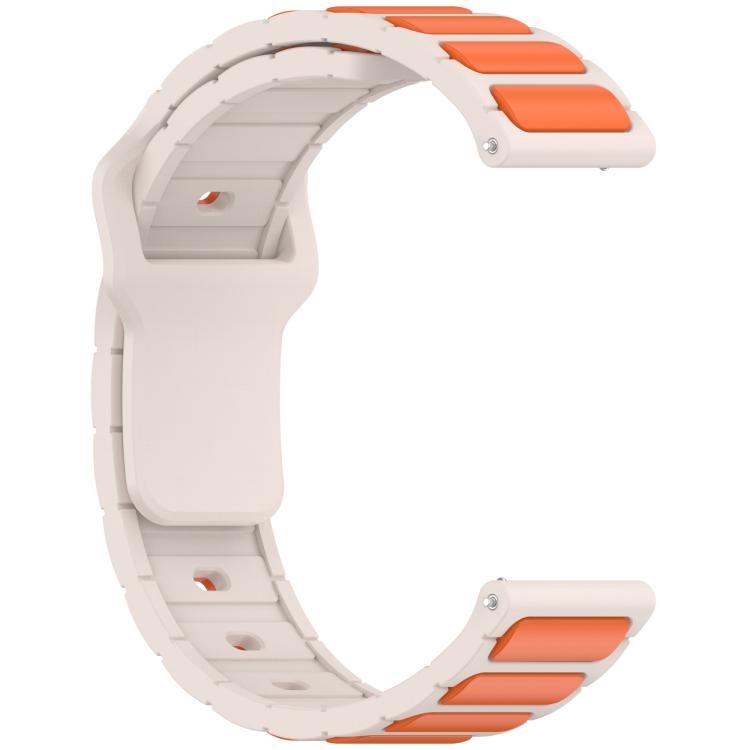 18mm I-Shaped Dual Color Silicone Watch Band