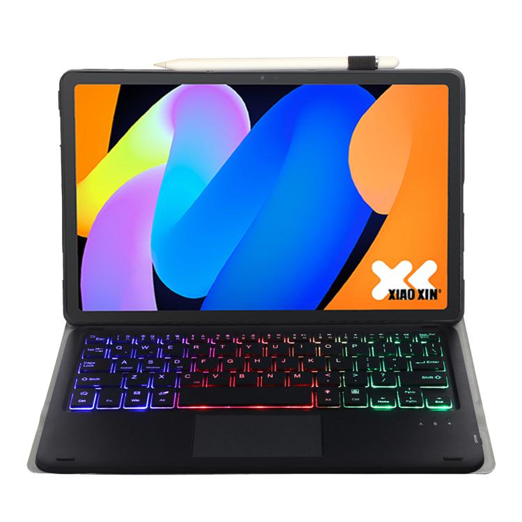 For Lenovo Xiaoxin Pad 11 2025 AM31-AS Ultra-thin Detachable Backlight Bluetooth Keyboard Leather Tablet Case with Touchpad