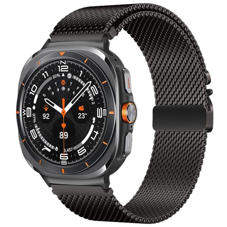 For Samsung Galaxy Watch8 / Watch8 Classic Umbrella Buckle Milanese Stainless Steel Watch Band