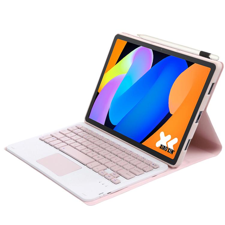 For Lenovo Xiaoxin Pad 11 inch 2025 AM31-A Ultra-thin Detachable Bluetooth Keyboard Leather Tablet Case with Touchpad