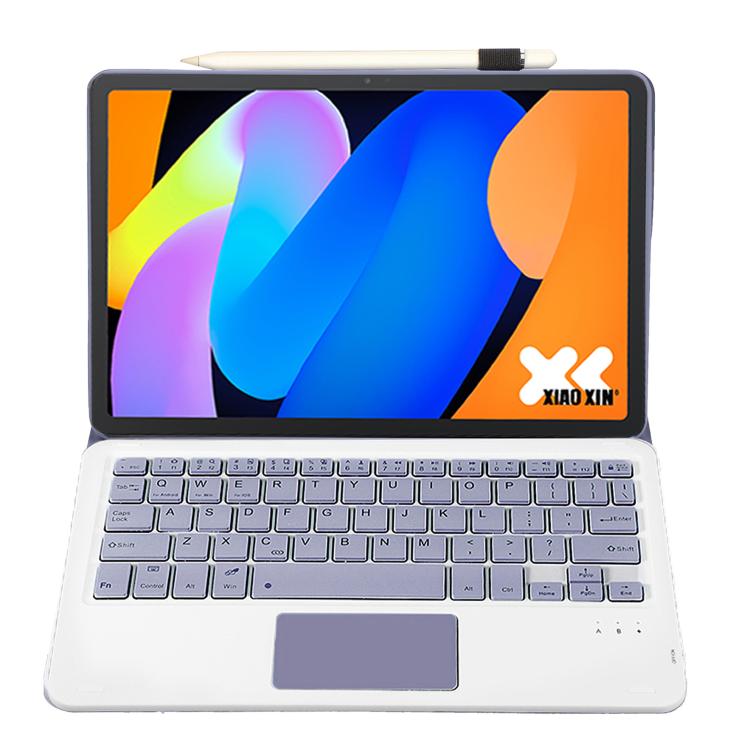 For Lenovo Xiaoxin Pad 11 inch 2025 AM31-A Ultra-thin Detachable Bluetooth Keyboard Leather Tablet Case with Touchpad