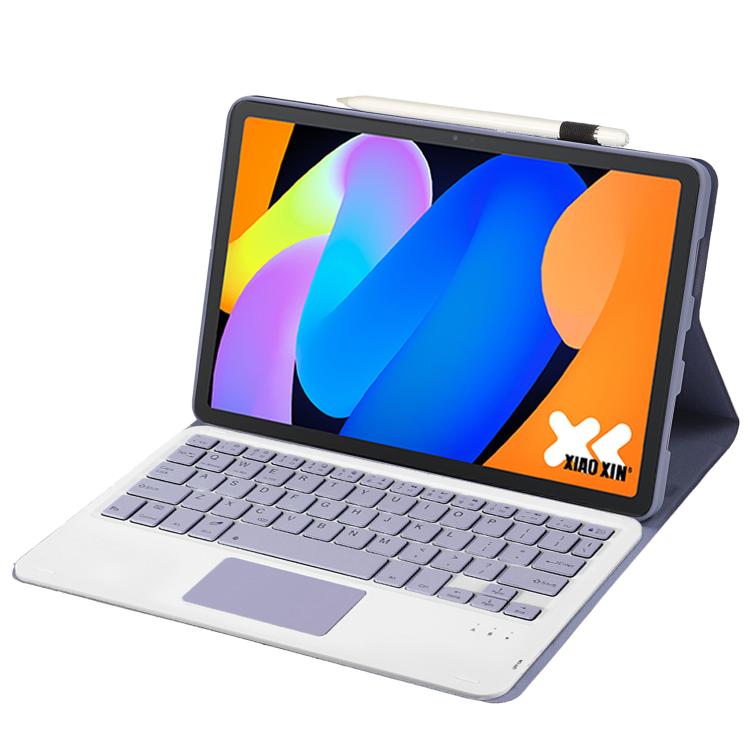 For Lenovo Xiaoxin Pad 11 inch 2025 AM31-A Ultra-thin Detachable Bluetooth Keyboard Leather Tablet Case with Touchpad