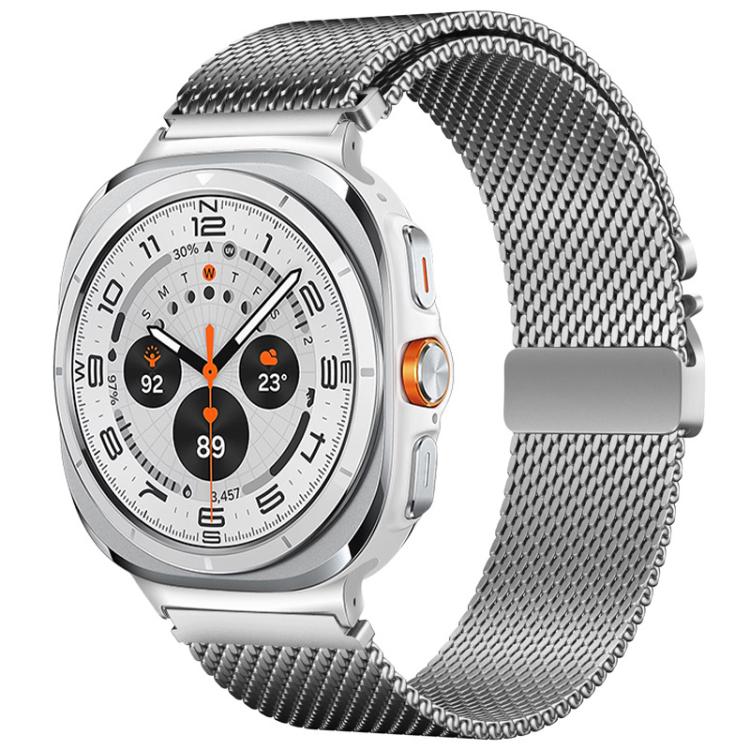 For Samsung Galaxy Watch Ultra / Ultra 2025 Umbrella Buckle Milanese Titanium Steel Watch Band