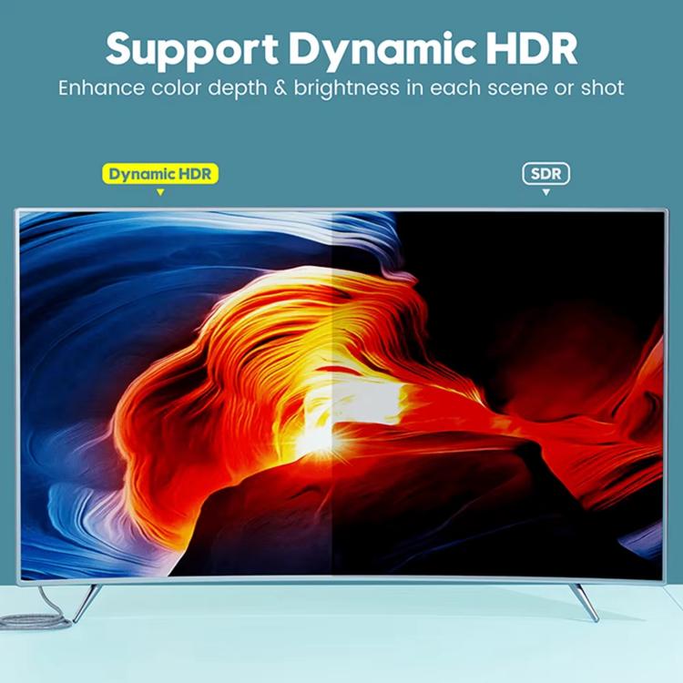 HDTV 2.0 Version 4K Full HD High Speed 19 Pin Male to 19 Pin Male Connector Cable, Length:3m - Black