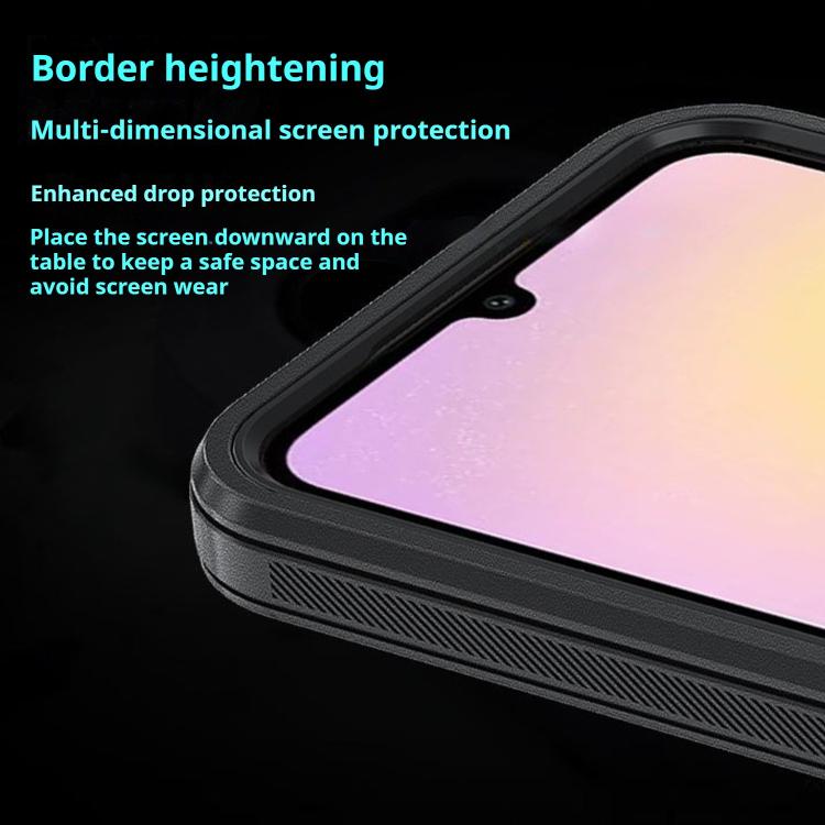 For iPhone 17 Pro Max Kalebol Shockproof PC Hybrid TPU Phone Case with Back Clip - Black