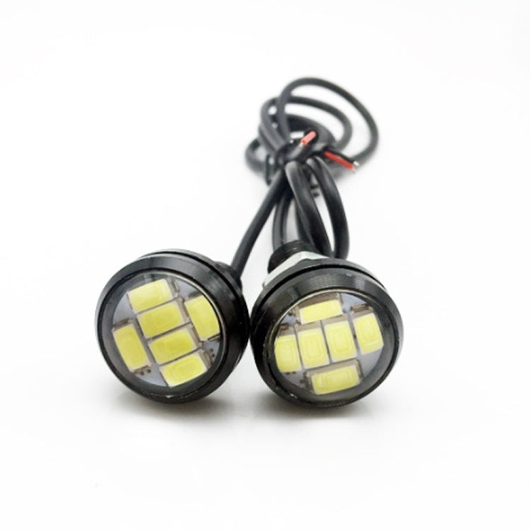 10 PCS 23mm 6LEDs SMD-5730 DC9-80V Motorcycle Eagle Eye Light