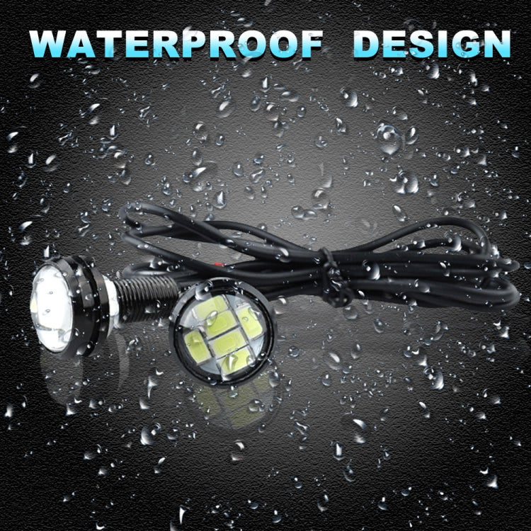 10 PCS 23mm 6LEDs SMD-5730 DC9-80V Motorcycle Eagle Eye Light