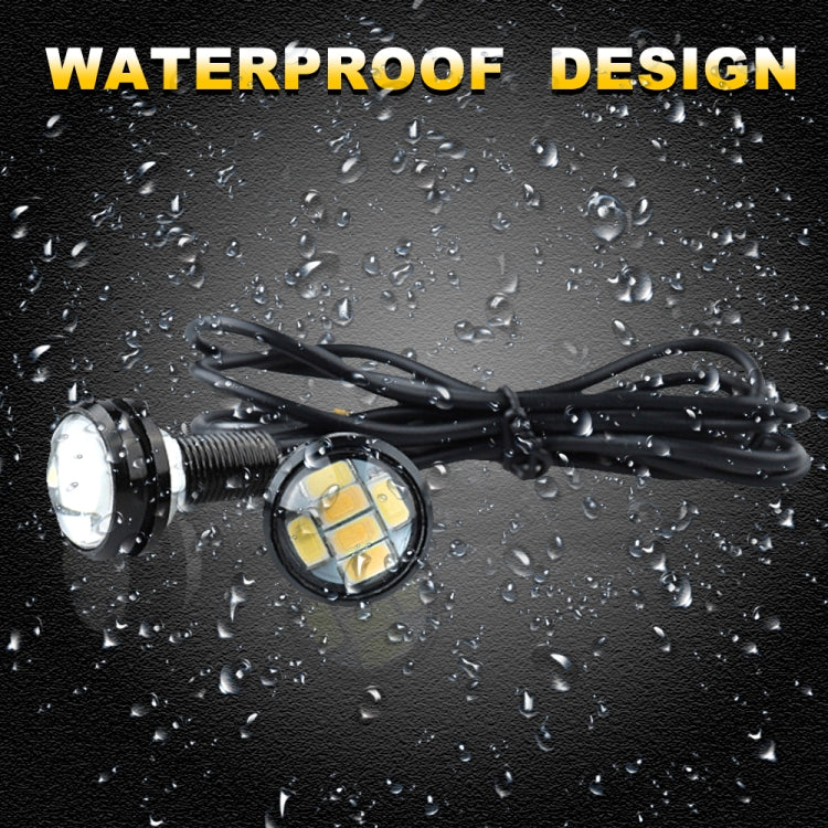 10 PCS 23mm 6LEDs SMD-5730 DC9-80V Motorcycle Eagle Eye Light