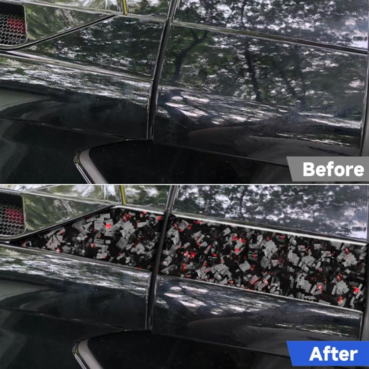 4pcs/Set Forged Gold Foil Carbon Fiber Car Roof Sides Decorative Sticker for Chevrolet Corvette C8 2020-, Left and Right Driver