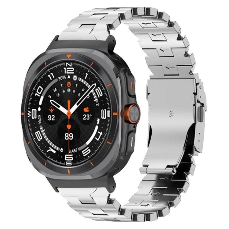 For Samsung Galaxy Watch Ultra 47mm / Ultra 2025 Butterfly Safety Buckle Titanium Alloy Watch Band