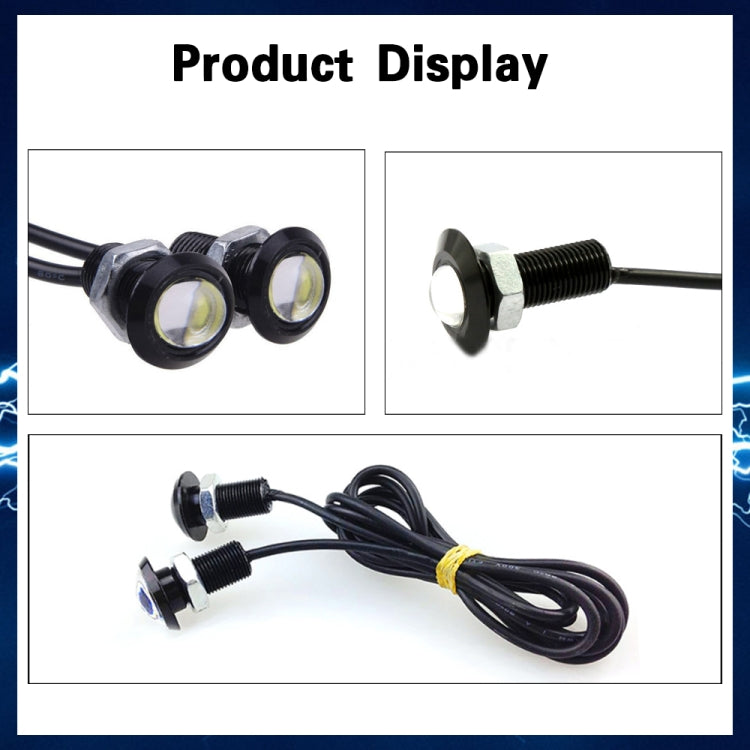 10 PCS 18mm 1.5W DC9-80V Motorcycle Eagle Eye Light Single Lens