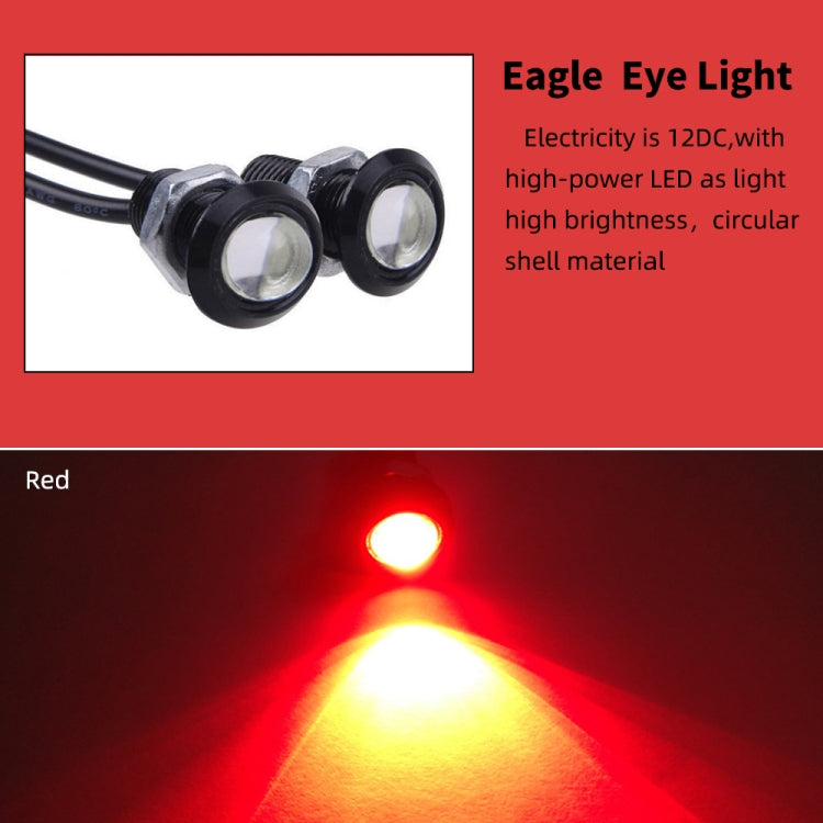 10 PCS 18mm 1.5W DC9-80V Motorcycle Eagle Eye Light Single Lens