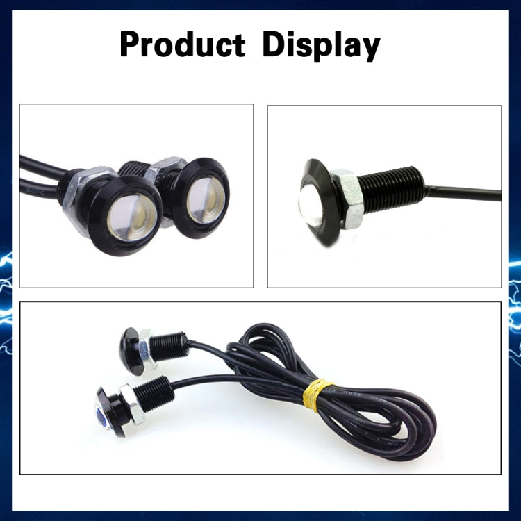 10 PCS 18mm 1.5W DC9-80V Motorcycle Eagle Eye Light Single Lens