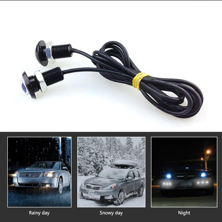 10 PCS 18mm 1.5W DC9-80V Motorcycle Eagle Eye Light Single Lens