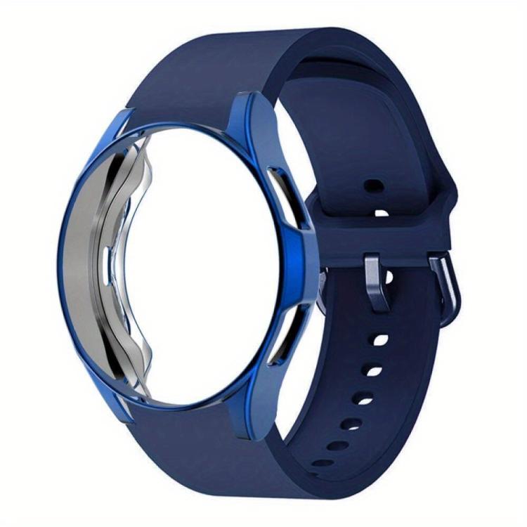For Samsung Galaxy Watch 7 40mm Silicone Watch Band with TPU Case
