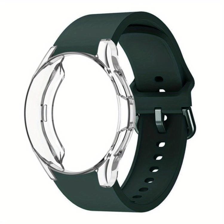 For Samsung Galaxy Watch 7 44mm Silicone Watch Band with TPU Case