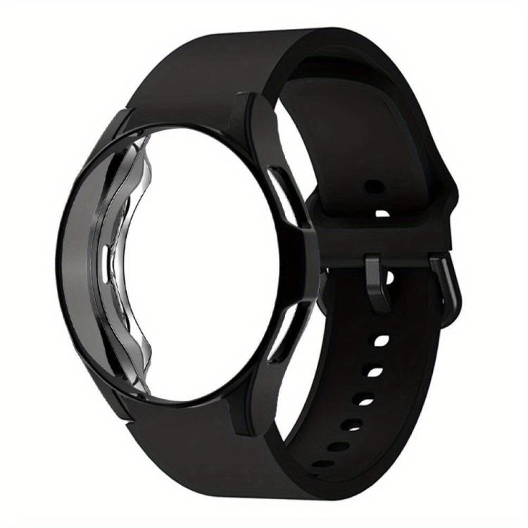 For Samsung Galaxy Watch 4 Classic 46mm Silicone Watch Band with TPU Case