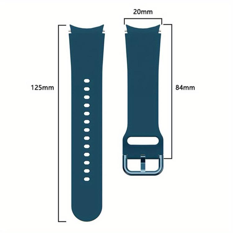 For Samsung Galaxy Watch 4 Classic 42mm Silicone Watch Band with TPU Case